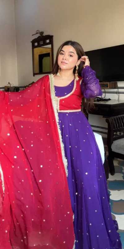 KD 1518 Purple Faux Georgette Salwar Suit Perfect for Wedding, Party, Raksha Bandhan, Housewarming, Bridal Wear – . Available at ₹2099 only. Delivery | Jump Suits, Salwar suit, Designer Suits, Casual Suits, Creative suits, Palazzo Suits, Party Wear Suits, Patiala Suits, Straight Suits