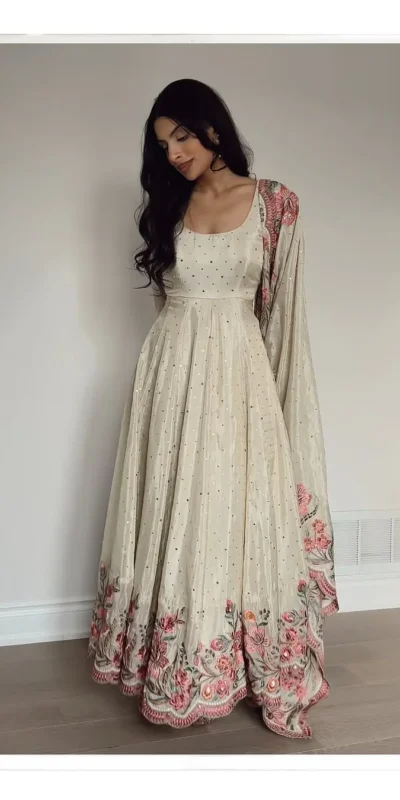 RTC 5873 White Color Chinon Silk Salwar Suit with Designer Work. Exclusive Offer ₹2449. Delivery 4-6 Working Days. Shop now. | Jump Suits, Salwar suit, Designer Suits, Casual Suits, Creative suits, Palazzo Suits, Party Wear Suits, Patiala Suits, Straight Suits