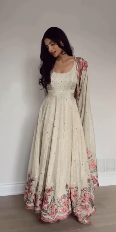 RTC 5873 White Color Chinon Silk Salwar Suit with Designer Work. Exclusive Offer ₹2449. Delivery 4-6 Working Days. Shop now. | Jump Suits, Salwar suit, Designer Suits, Casual Suits, Creative suits, Palazzo Suits, Party Wear Suits, Patiala Suits, Straight Suits