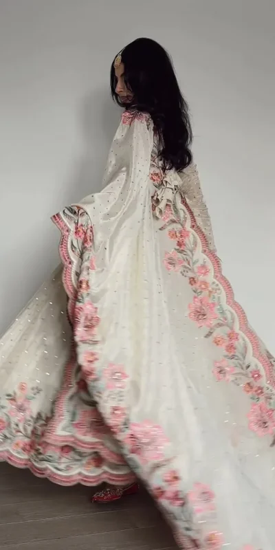 RTC 5873 White Color Chinon Silk Salwar Suit with Designer Work. Exclusive Offer ₹2449. Delivery 4-6 Working Days. Shop now. | Jump Suits, Salwar suit, Designer Suits, Casual Suits, Creative suits, Palazzo Suits, Party Wear Suits, Patiala Suits, Straight Suits