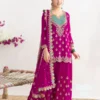 Aglow Rani Pink Chinon Embroider Work Salwar Suit