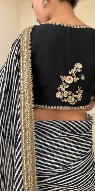 NC 5553 Black Faux Georgette Saree Perfect for Wedding, Party, Bridal Wear, Baisakhi, Raksha Bandhan –. Introductory Price ₹1899. Delivery 4-6 Workin | Sarees, Bollywood Sarees, Creative Sarees, Designer Sarees, Embroidered Sarees, Ethnic Saree, Modern Digital sarees, Party Wear Sarees