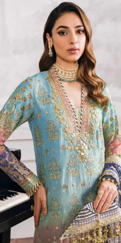 FC 1116 Firozi Georgette Digital Print Sequence Work Salwar Suit. online Get it for ₹2499. Delivery 4-6 Working Days. Shop now. | Jump Suits, Salwar suit, Designer Suits, Casual Suits, Creative suits, Palazzo Suits, Party Wear Suits, Patiala Suits, Straight Suits