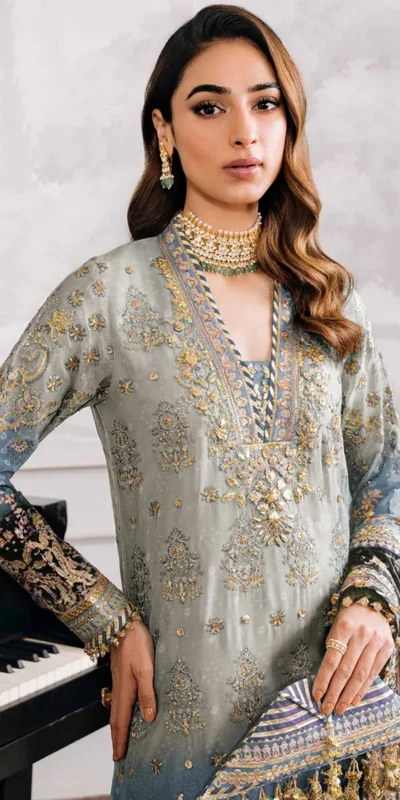 FC 1116 Grey Georgette Digital Print Sequence Work Salwar Suit. online Get it for ₹2499. Delivery 4-6 Working Days. Shop now. | Jump Suits, Salwar suit, Designer Suits, Casual Suits, Creative suits, Palazzo Suits, Party Wear Suits, Patiala Suits, Straight Suits