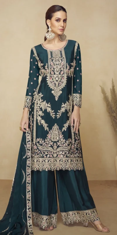 FC 717 Teall Viscous Chinon Salwar Suit with Lace Work & Embroidery Work. Exclusive Offer âš2549. Delivery 4-6 Working Days. Shop now. | Jump Suits, Salwar suit, Designer Suits, Casual Suits, Creative suits, Palazzo Suits, Party Wear Suits, Patiala Suits, Straight Suits