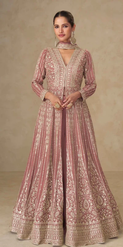 FC 10355 Peach Chinon Silk Salwar Suit with Embroidery Work & Lace Work. Affordable Price ₹3699. Delivery 4-6 Working Days. Shop now. | Jump Suits, Salwar suit, Designer Suits, Casual Suits, Creative suits, Palazzo Suits, Party Wear Suits, Patiala Suits, Straight Suits