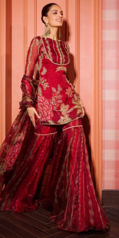 LG 2066 Red Soft Organza Salwar Suit with Embroidery Work & Mirror Work. Best Price ₹2499. Delivery 4-6 Working Days. Shop now. | Jump Suits, Salwar suit, Designer Suits, Casual Suits, Creative suits, Palazzo Suits, Party Wear Suits, Patiala Suits, Straight Suits