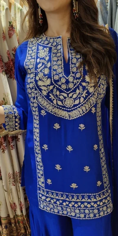 KD 1574 Royal Blue Color Faux Georgette Salwar Suit with Embroidery Work. Best Price ₹1949. Delivery 4-6 Working Days. Shop now. | Jump Suits, Straight Suits, Salwar suit, Designer Suits, Casual Suits, Creative suits, Palazzo Suits, Party Wear Suits, Patiala Suits