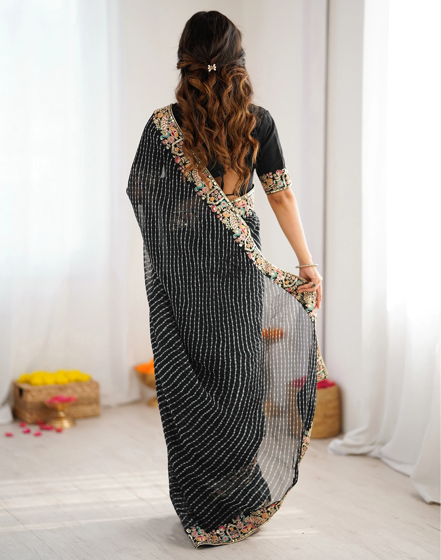 SP 79 Black Faux Georgette Saree Perfect for Wedding, Party, Lohri, Engagement, Baby Shower – . Now at just ₹1999. Delivery 4-6 Working Days. Shop now | Sarees, Bollywood Sarees, Creative Sarees, Designer Sarees, Embroidered Sarees, Ethnic Saree, Modern Digital sarees, Party Wear Sarees