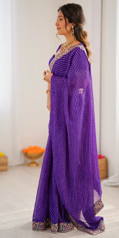 SP 79 Purple Faux Georgette Saree Perfect for Wedding, Party, Lohri, Engagement, Baby Shower – . Now at just ₹1999. Delivery 4-6 Working Days. Shop now | Sarees, Bollywood Sarees, Creative Sarees, Designer Sarees, Embroidered Sarees, Ethnic Saree, Modern Digital sarees, Party Wear Sarees