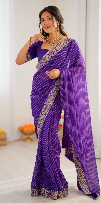 SP 79 Purple Faux Georgette Saree Perfect for Wedding, Party, Lohri, Engagement, Baby Shower – . Now at just ₹1999. Delivery 4-6 Working Days. Shop now | Sarees, Bollywood Sarees, Creative Sarees, Designer Sarees, Embroidered Sarees, Ethnic Saree, Modern Digital sarees, Party Wear Sarees