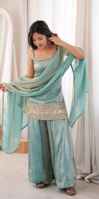 ZSR 3177 Sea Green in Doremon Crush Embroidery Work & Mirror Work Salwar Suit . Best Price ₹2099. Delivery 4-6 Working Days. Shop now. | Jump Suits, Salwar suit, Designer Suits, Casual Suits, Creative suits, Palazzo Suits, Party Wear Suits, Patiala Suits, Straight Suits