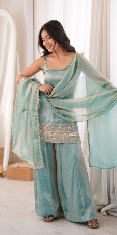 ZSR 3177 Sea Green in Doremon Crush Embroidery Work & Mirror Work Salwar Suit . Best Price ₹2099. Delivery 4-6 Working Days. Shop now. | Jump Suits, Salwar suit, Designer Suits, Casual Suits, Creative suits, Palazzo Suits, Party Wear Suits, Patiala Suits, Straight Suits