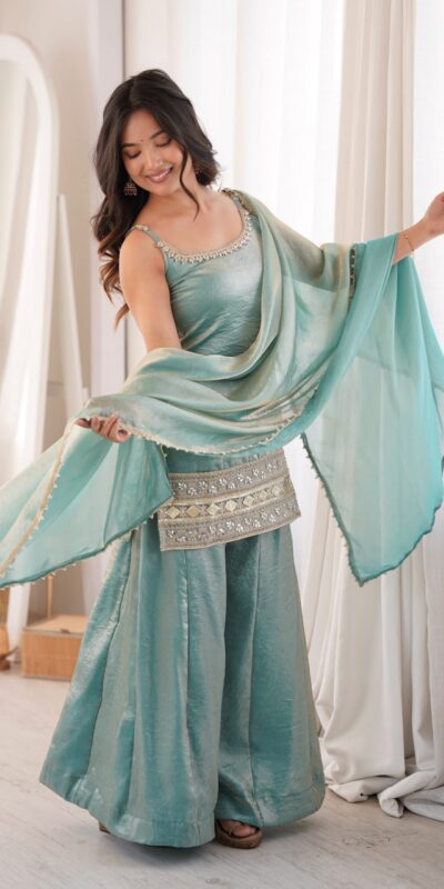 ZSR 3177 Sea Green in Doremon Crush Embroidery Work & Mirror Work Salwar Suit . Best Price ₹2099. Delivery 4-6 Working Days. Shop now. | Jump Suits, Salwar suit, Designer Suits, Casual Suits, Creative suits, Palazzo Suits, Party Wear Suits, Patiala Suits, Straight Suits