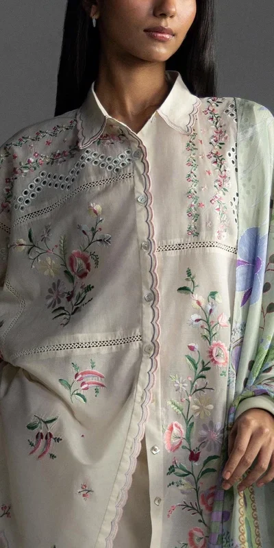 FC 1228 Cream Cambric Cotton Salwar Suit with Digital Print & Embroidery Work. Festive Deal ₹2499. Delivery 4-6 Working Days. Shop now. | Jump Suits, Salwar suit, Designer Suits, Casual Suits, Creative suits, Palazzo Suits, Party Wear Suits, Patiala Suits, Straight Suits