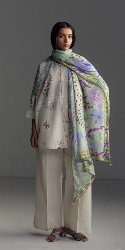 FC 1228 Cream Cambric Cotton Salwar Suit with Digital Print & Embroidery Work. Festive Deal ₹2499. Delivery 4-6 Working Days. Shop now. | Jump Suits, Salwar suit, Designer Suits, Casual Suits, Creative suits, Palazzo Suits, Party Wear Suits, Patiala Suits, Straight Suits