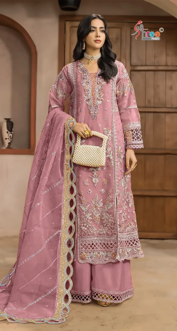 FC 1232 Pink| Chiffon Salwar Suit with Embroidery Work & Sequins Work. Introductory Price ₹2649. Delivery 4-6 Working Days. Shop now. | Jump Suits, Salwar suit, Designer Suits, Casual Suits, Creative suits, Palazzo Suits, Party Wear Suits, Patiala Suits, Straight Suits