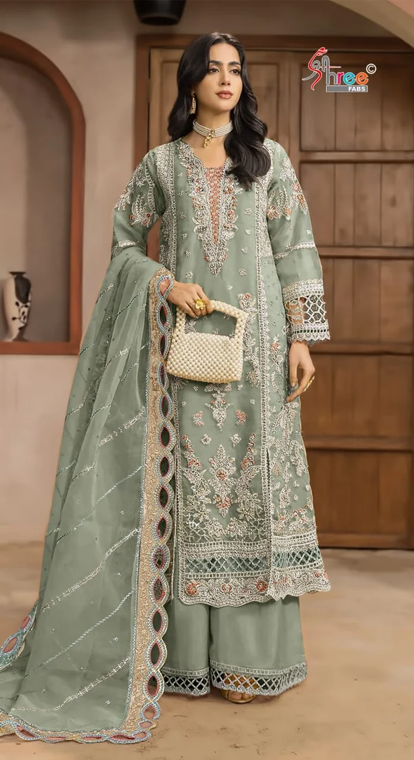 FC 1232 Pista| Chiffon Salwar Suit with Embroidery Work & Sequins Work. Introductory Price ₹2649. Delivery 4-6 Working Days. Shop now. | Jump Suits, Salwar suit, Designer Suits, Casual Suits, Creative suits, Palazzo Suits, Party Wear Suits, Patiala Suits, Straight Suits