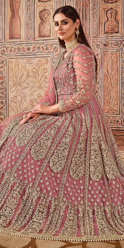 FC 2701 Pink Sequins Work & Embroidery Work Salwar Suitin Peach Butterfly Net. Grab it for ₹3149. Delivery 4-6 Working Days. Shop now. | Jump Suits, Salwar suit, Designer Suits, Casual Suits, Creative suits, Palazzo Suits, Party Wear Suits, Patiala Suits, Straight Suits