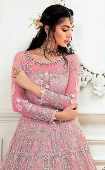 AGF Ramsha R 244 Light Orange Top :- Heavy Butterfly Net Work :- Embroidery With Multi Work Bottom :-Santoon Wedding, Party, Festive @2249 | Anarkali Suits, Bollywood Anarkali, Creative-Anarkali, Designer Anarkali, Embroidered Anarkali, Party Wear Anarkali