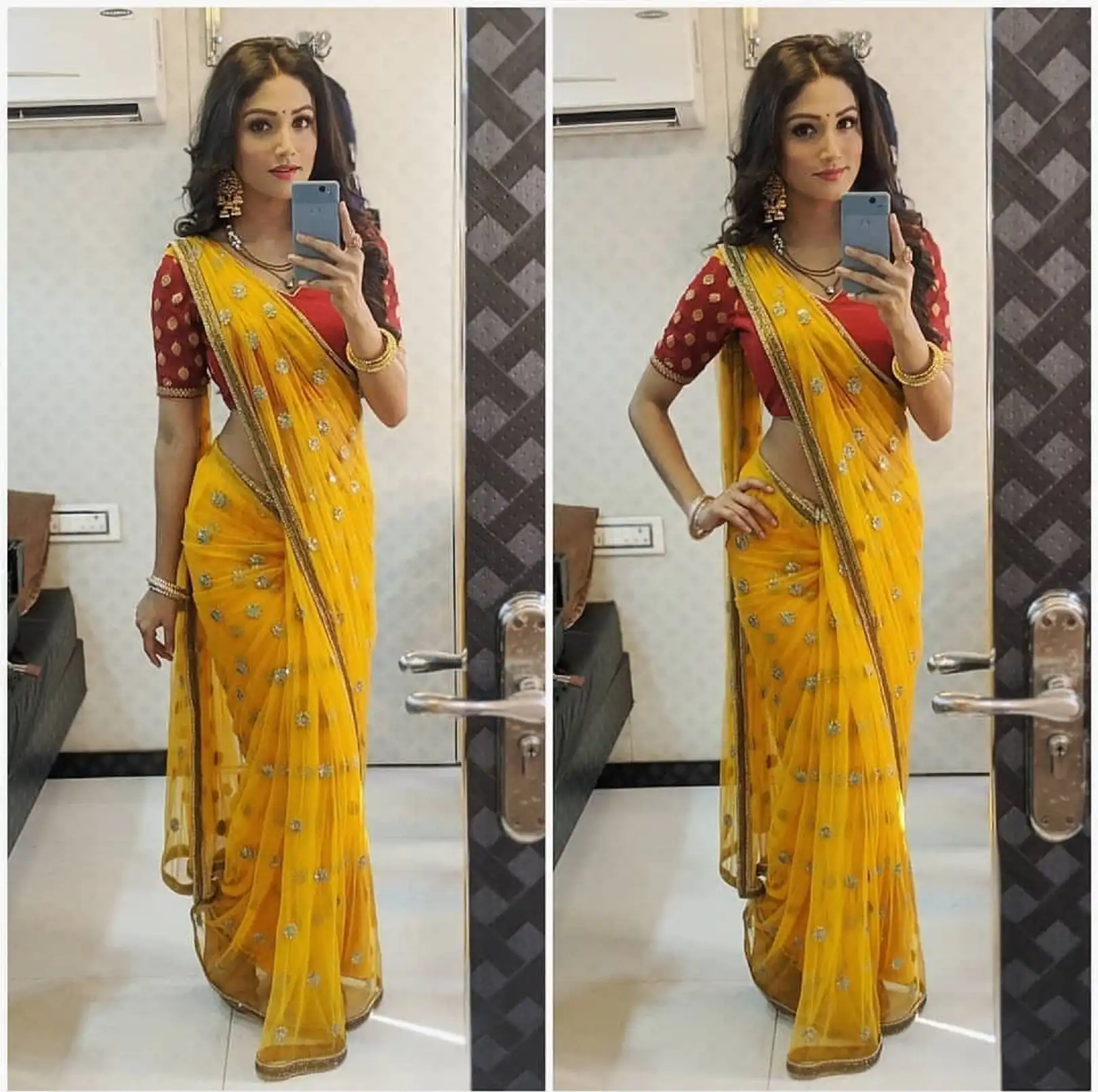 KT 3273 Yellow Saree :Original Organa Silk Blouse :Banglori Silk Work : Thread And Sequence Work With Fancy Lace Broder@1099/- Only | Sarees, Bollywood Sarees, Creative Sarees, Designer Sarees, Embroidered Sarees, Modern Digital sarees, Party Wear Sarees