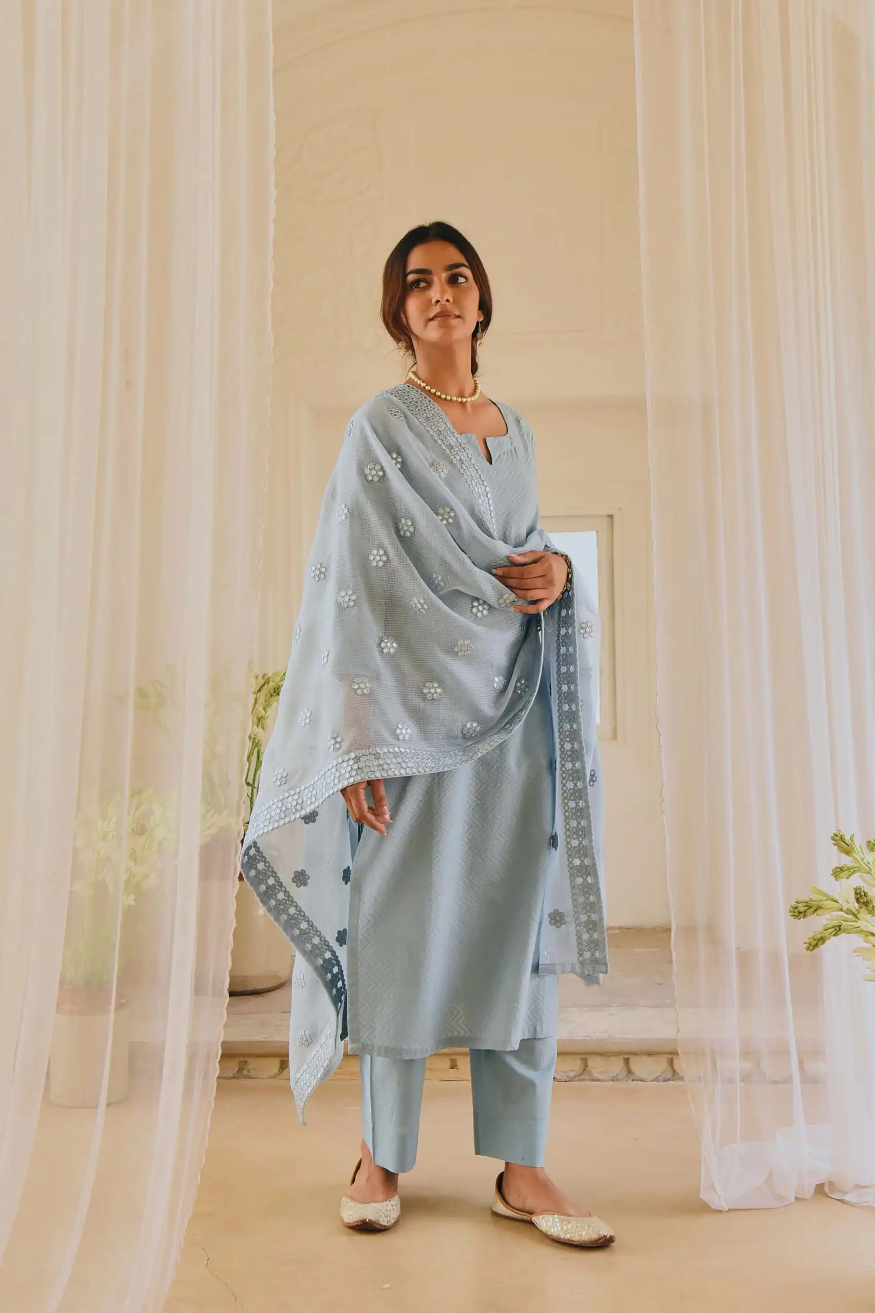 SSR 307 Grey Top : Heavy Faux Georgette Work : Fancy Thread Embroidery Work Glorious Grey Color Heavy Georgette Designer Salwar Suit @1649/- Only | Salwar suit, Designer Suits, Casual Suits, Creative suits, Party Wear Suits, Straight Suits