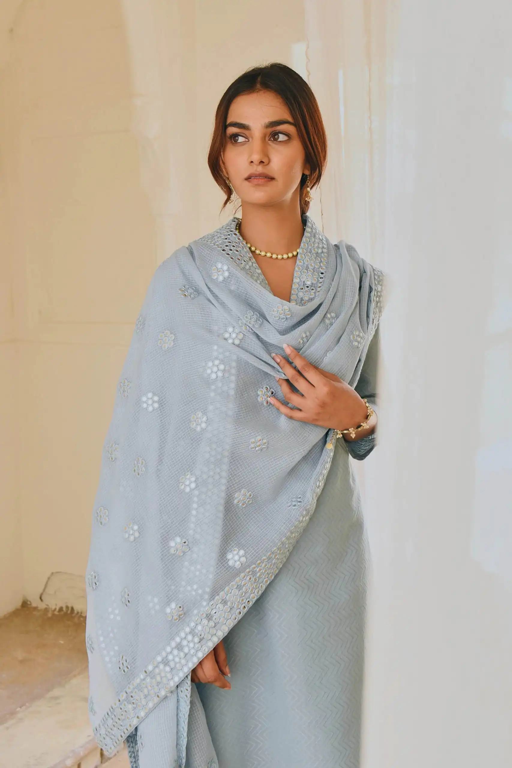 SSR 307 Grey Top : Heavy Faux Georgette Work : Fancy Thread Embroidery Work Glorious Grey Color Heavy Georgette Designer Salwar Suit @1649/- Only | Salwar suit, Designer Suits, Casual Suits, Creative suits, Party Wear Suits, Straight Suits