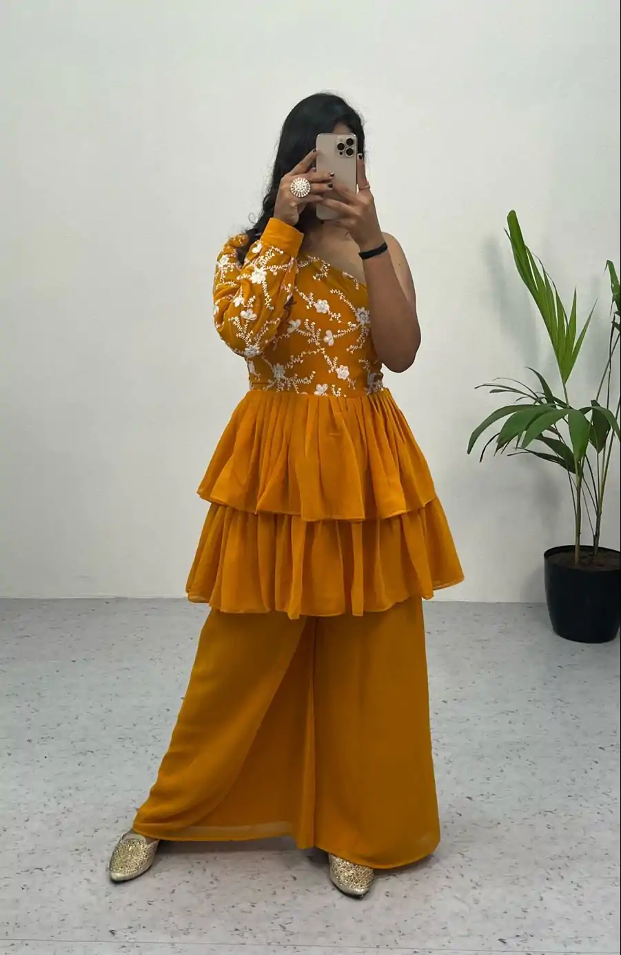 RC 263 Yellow Heavy Georgette Embroidery Sequence Work Plazzo Suit Casual, Wedding, Party, Festive, Events Etc. Expected Delivery  4-6 Working Days @1749 | Salwar suit, Designer Suits, Casual Suits, Creative suits, Palazzo Suits, Party Wear Suits, Straight Suits