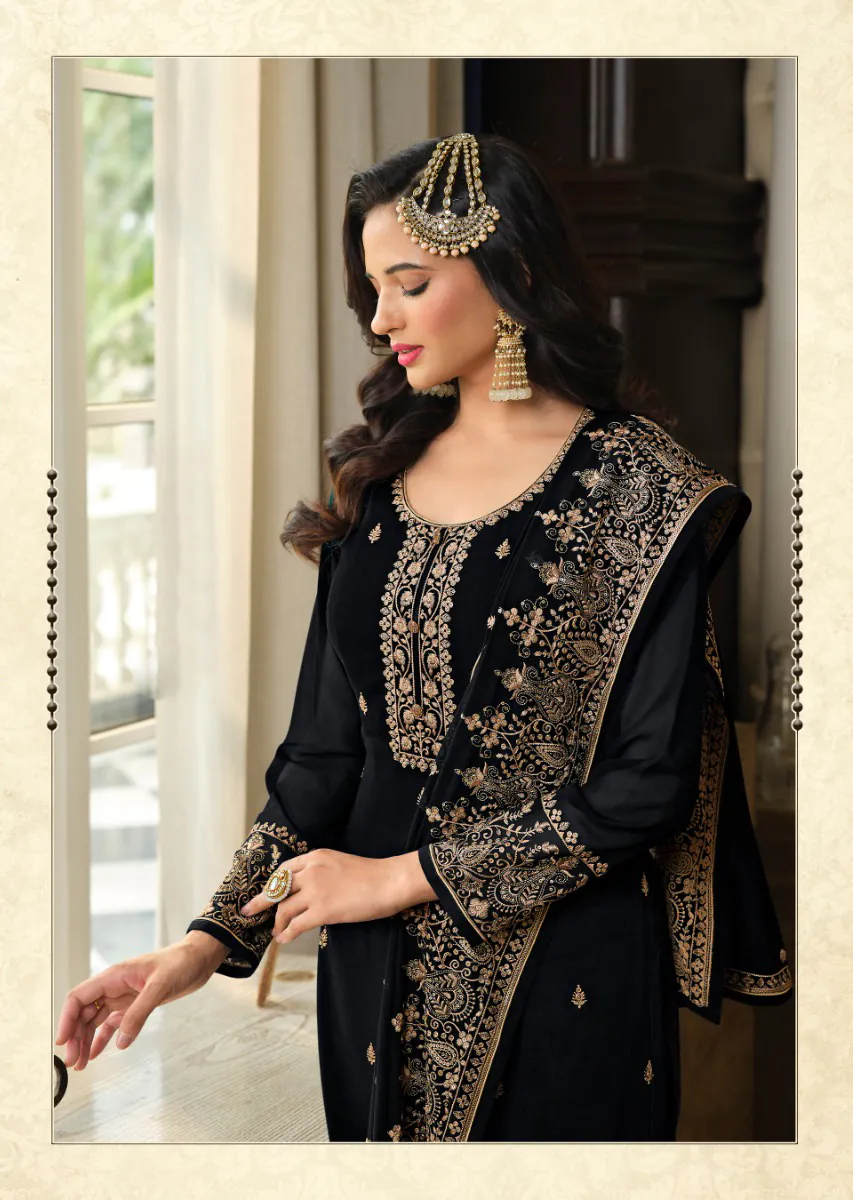 DS LT 8301 Black color Georgette Embroidery Sequence Work Sharara Suit Wedding, Festive, Events Etc. Expected Delivery 4-6 Working Days @2149/- | Jump Suits, Salwar suit, Designer Suits, Casual Suits, Creative suits, Palazzo Suits, Party Wear Suits, Patiala Suits, Straight Suits