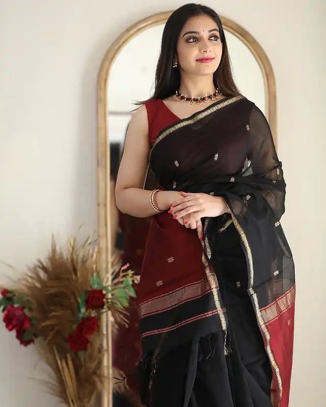 KP 5034 Black Color Soft Lilan Slab Jacquard  Work Saree Casual, Party Wear, Wedding, Events Etc. Expected Delivery 4-6 Working Days @1449/- | Sarees, Bollywood Sarees, Creative Sarees, Designer Sarees, Embroidered Sarees, Ethnic Saree, Modern Digital sarees, Party Wear Sarees