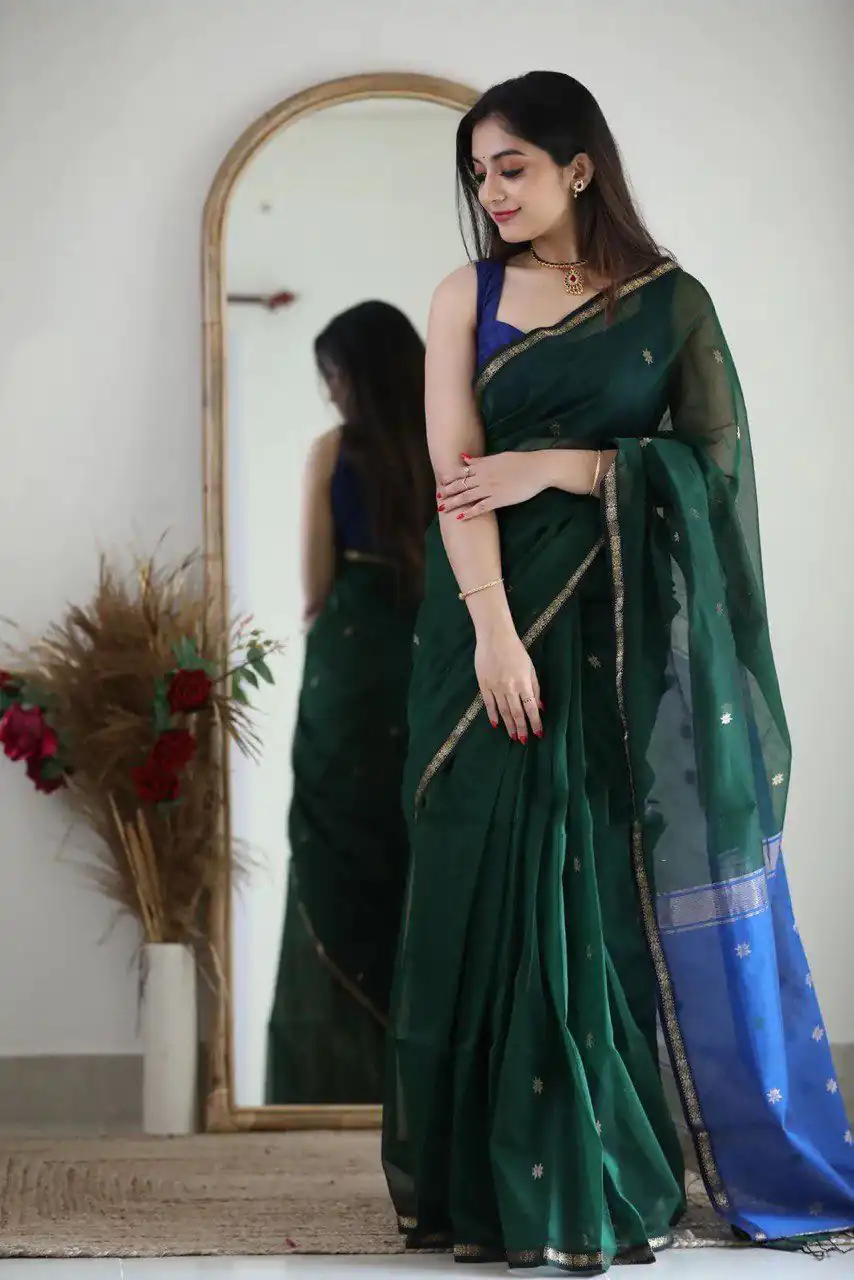 KP 5034 Dark Green Color Soft Lilan Slab Jacquard  Work Saree Casual, Party Wear, Wedding, Events Etc. Expected Delivery 4-6 Working Days @1449/- | Sarees, Bollywood Sarees, Creative Sarees, Designer Sarees, Embroidered Sarees, Ethnic Saree, Modern Digital sarees, Party Wear Sarees