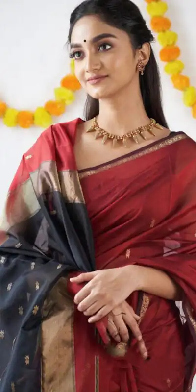 KP 5034 Red Color Soft Lilan Slab Jacquard Work Saree Casual, Party Wear, Wedding, Events Etc. Expected Delivery 4-6 Working Days @1449/- | Sarees, Bollywood Sarees, Creative Sarees, Designer Sarees, Embroidered Sarees, Ethnic Saree, Modern Digital sarees, Party Wear Sarees