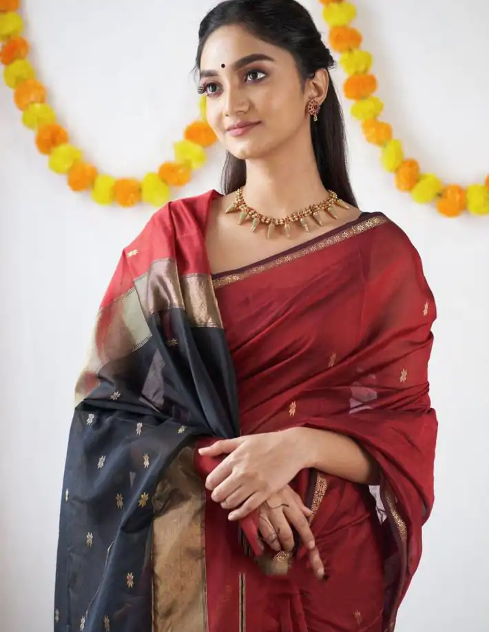 KP 5034 Red Color Soft Lilan Slab Jacquard Work Saree Casual, Party Wear, Wedding, Events Etc. Expected Delivery 4-6 Working Days @1449/- | Sarees, Bollywood Sarees, Creative Sarees, Designer Sarees, Embroidered Sarees, Ethnic Saree, Modern Digital sarees, Party Wear Sarees