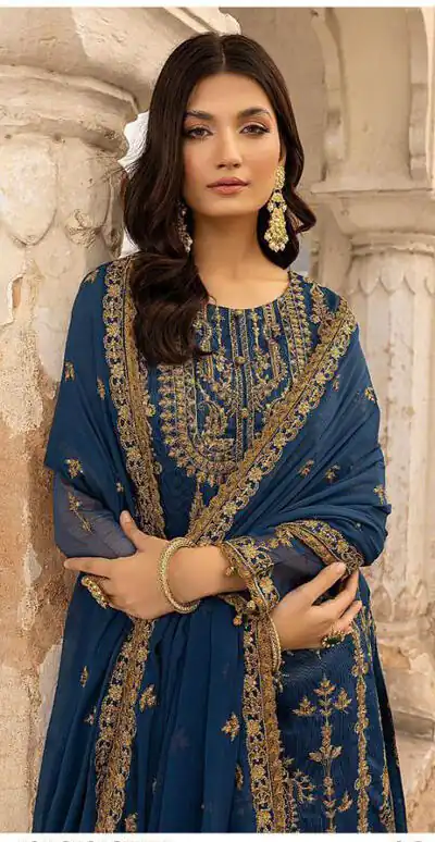 DS 1012 Persian Blue Color Georgette Embroidered Sequence Salwar Suit Casual, Wedding, Festive, Events Etc. Expected Delivery 4-6 Working Days @1799/- | Salwar suit, Designer Suits, Casual Suits, Creative suits, Palazzo Suits, Party Wear Suits, Patiala Suits, Straight Suits