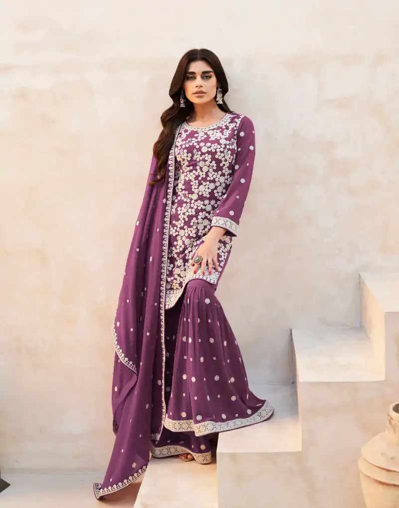Fc Zohara 9760 Red Top : Georgette Work : Heavy Embroidery Designer Work Bottom : Santoon Wedding, Party, Festive @3249/- | Salwar suit, Designer Suits, Casual Suits, Creative suits, Palazzo Suits, Party Wear Suits, Patiala Suits, Straight Suits
