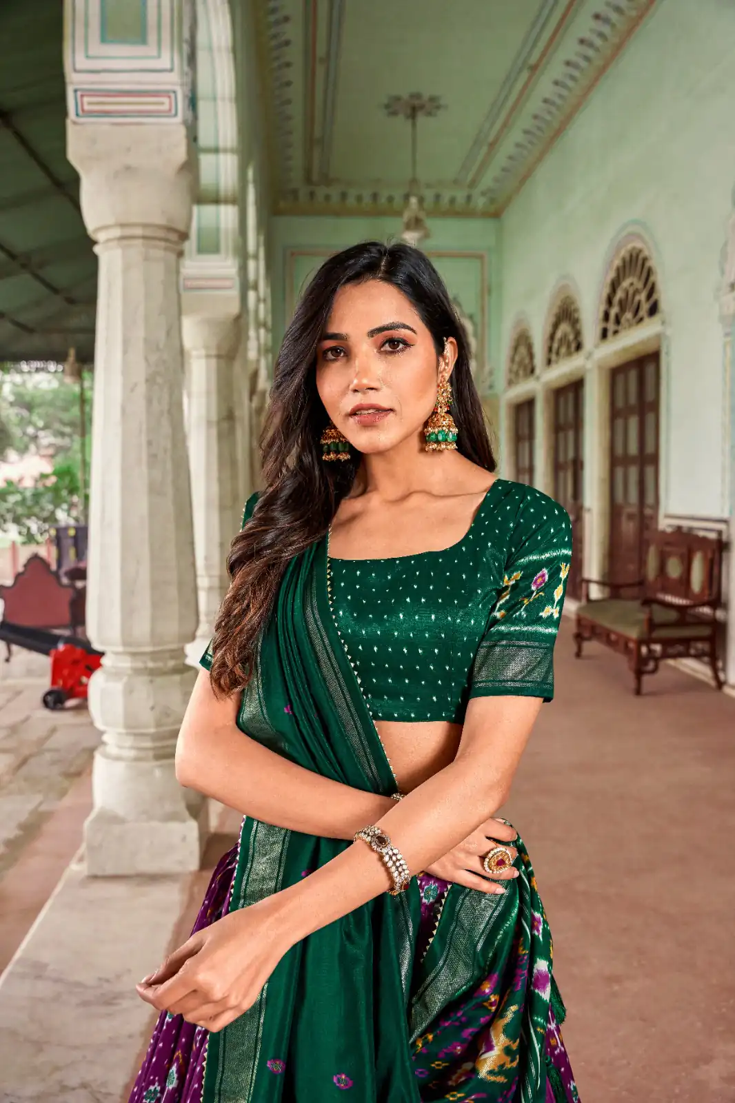 LNB1691 Purple Color tussar Silk Patola Foil Printed Lehenga Choli Festive, Wedding, Events, Party etc. Expected Delivery 4-6 Working Days @2199/- | Lehenga, Bollywood Lehenga, Creative Lehenga, Designer Lehenga, Embroidered Lehenga, Party Wear Lehenga