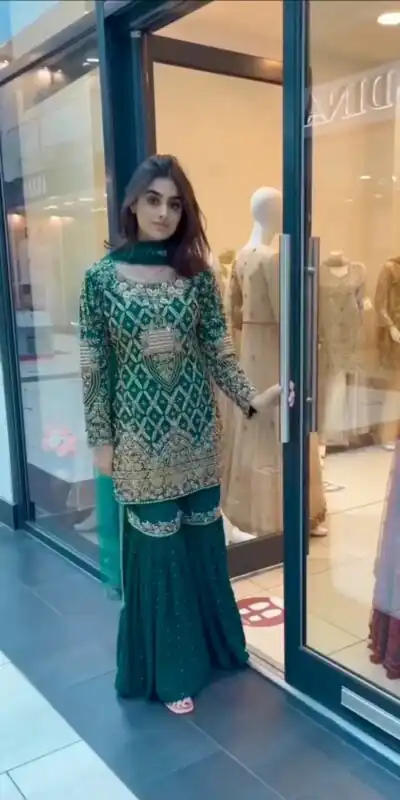 AD 093 Green Color Georgette Embroidery Work Sharara Suit Casual, Wedding, Party, Festive, Events Etc. Expected Delivery 4-6 Working Days @2099/- | Jump Suits, Salwar suit, Designer Suits, Casual Suits, Creative suits, Palazzo Suits, Party Wear Suits, Patiala Suits, Straight Suits