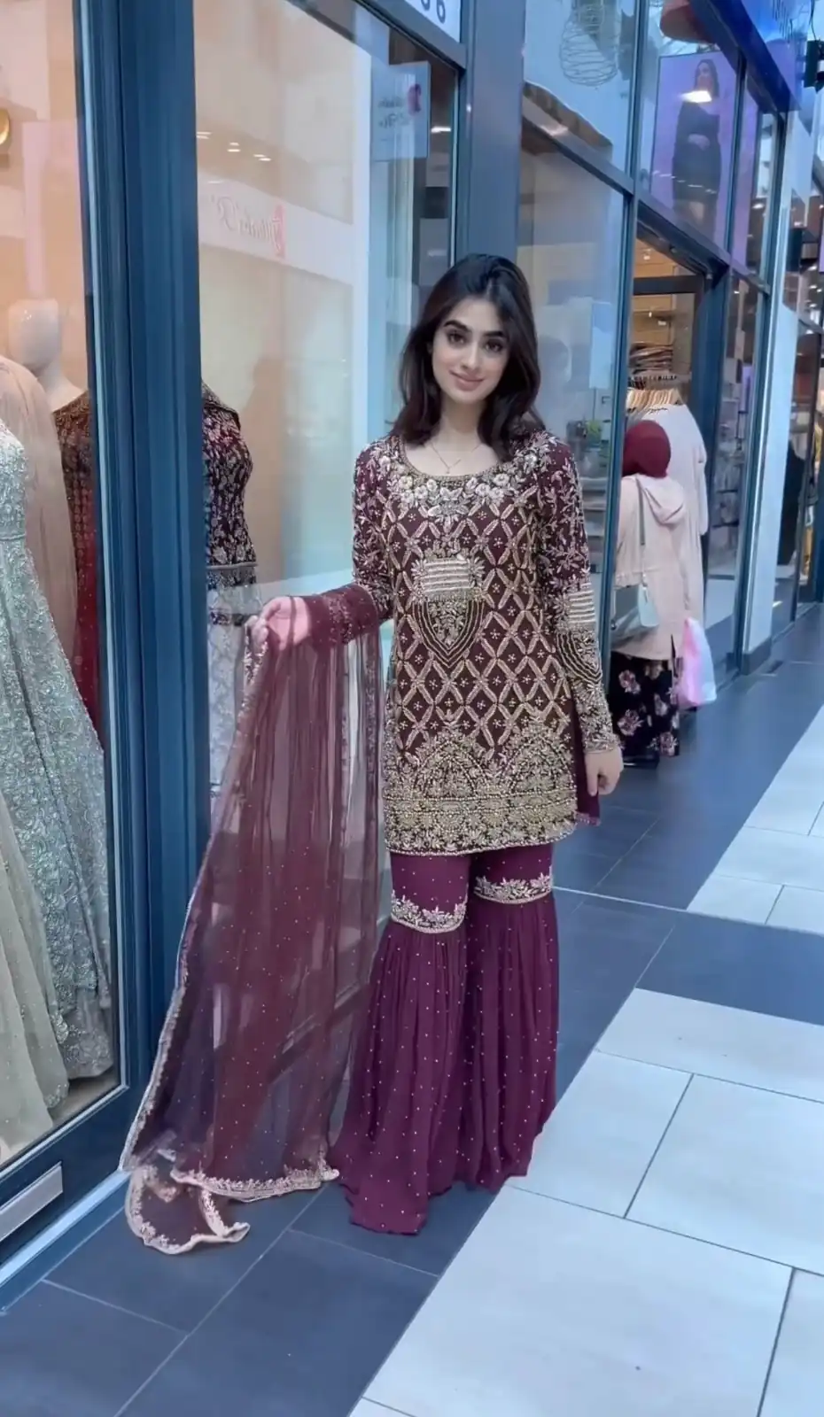 AD 093 Maroon Color Georgette Embroidery Work Sharara Suit Casual, Wedding, Party, Festive, Events Etc. Expected Delivery 4-6 Working Days @2099/- | Jump Suits, Salwar suit, Designer Suits, Casual Suits, Creative suits, Palazzo Suits, Party Wear Suits, Patiala Suits, Straight Suits