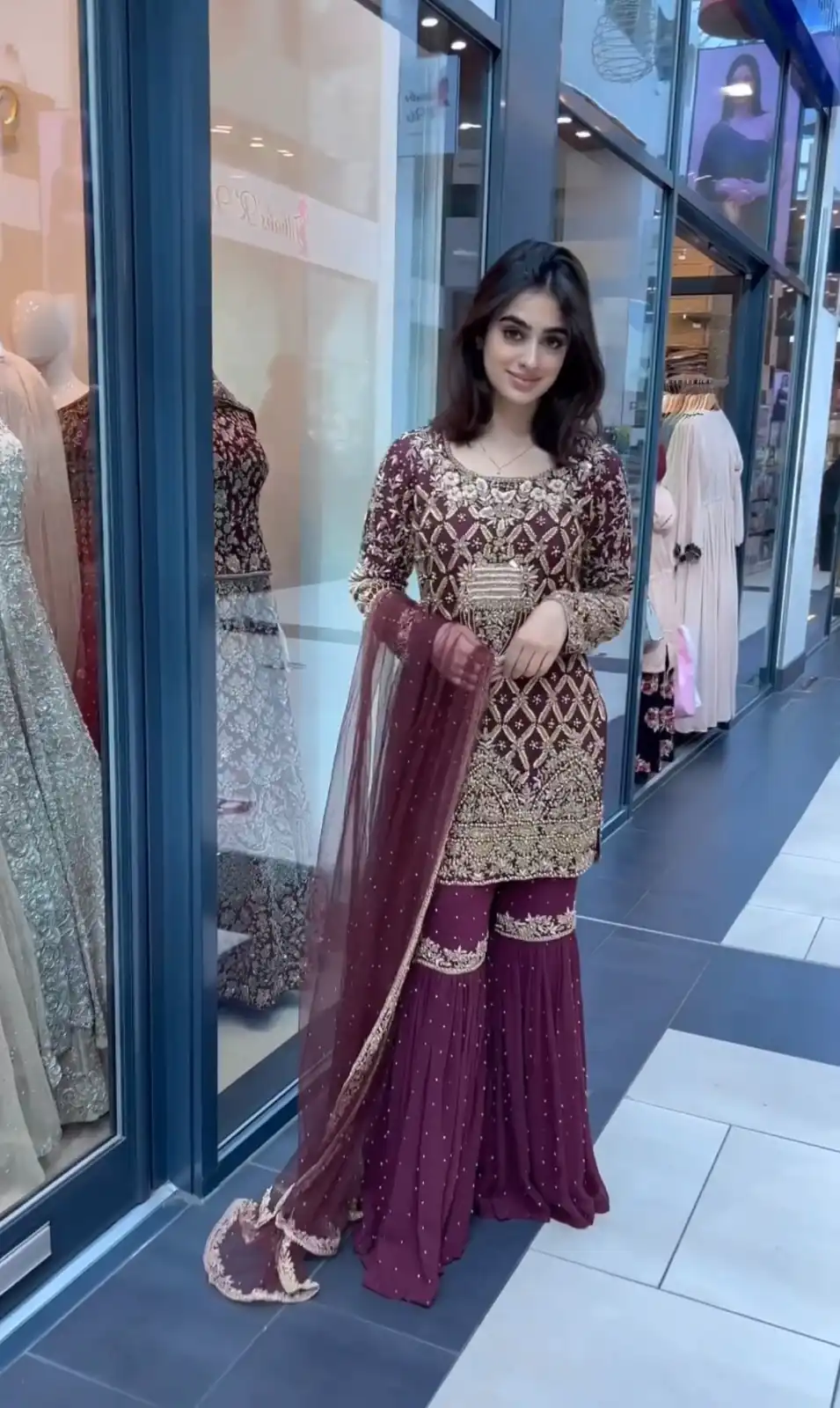 AD 093 Maroon Color Georgette Embroidery Work Sharara Suit Casual, Wedding, Party, Festive, Events Etc. Expected Delivery 4-6 Working Days @2099/- | Jump Suits, Salwar suit, Designer Suits, Casual Suits, Creative suits, Palazzo Suits, Party Wear Suits, Patiala Suits, Straight Suits