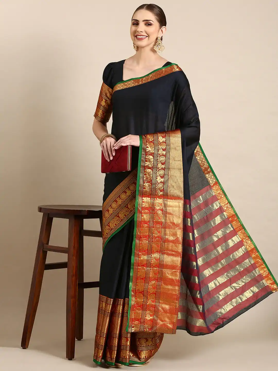 YNF 7409 Black Color Narayan Pet Zari Weaving Work Saree Casual, Party Wear, Wedding, Events Etc. Expected Delivery 4-6 Working Days @1399/- | Sarees, Bollywood Sarees, Creative Sarees, Designer Sarees, Embroidered Sarees, Ethnic Saree, Modern Digital sarees, Party Wear Sarees
