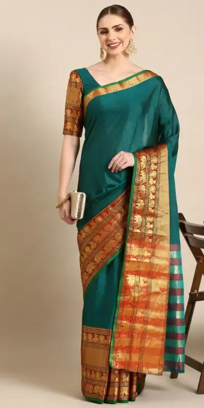 YNF 7409 Green Color Narayan Pet Zari Weaving Work Saree Casual, Party Wear, Wedding, Events Etc. Expected Delivery 4-6 Working Days @1399/- | Sarees, Bollywood Sarees, Creative Sarees, Designer Sarees, Embroidered Sarees, Ethnic Saree, Modern Digital sarees, Party Wear Sarees