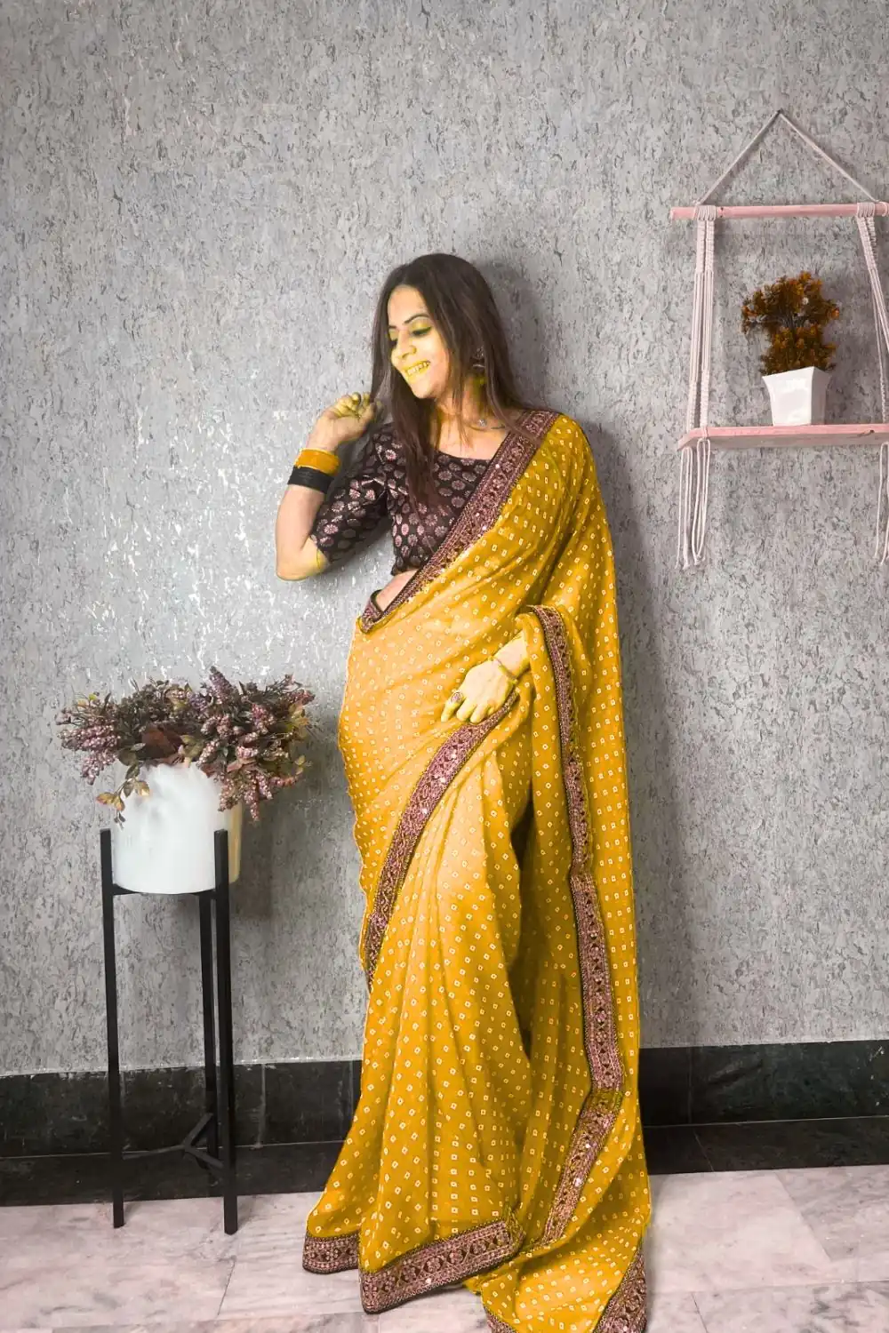 JR 543 Yellow Color Printed Georgette With Sequence Embroidery Lace Saree Casual, Party Wear, Wedding, Events Etc. Expected Delivery 4-6 Working Days 1449/- | Sarees, Bollywood Sarees, Creative Sarees, Designer Sarees, Embroidered Sarees, Ethnic Saree, Modern Digital sarees, Party Wear Sarees