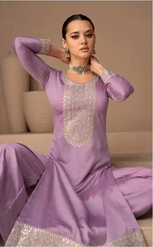 Ashirwad 9525 Purple Color Sequence Embroidery Stone Work Salwar Suit , Wedding, Party, Festive, Events Etc. Expected Delivery 4-6 Working Days @2250/- | Salwar suit, Designer Suits, Casual Suits, Creative suits, Palazzo Suits, Party Wear Suits, Straight Suits
