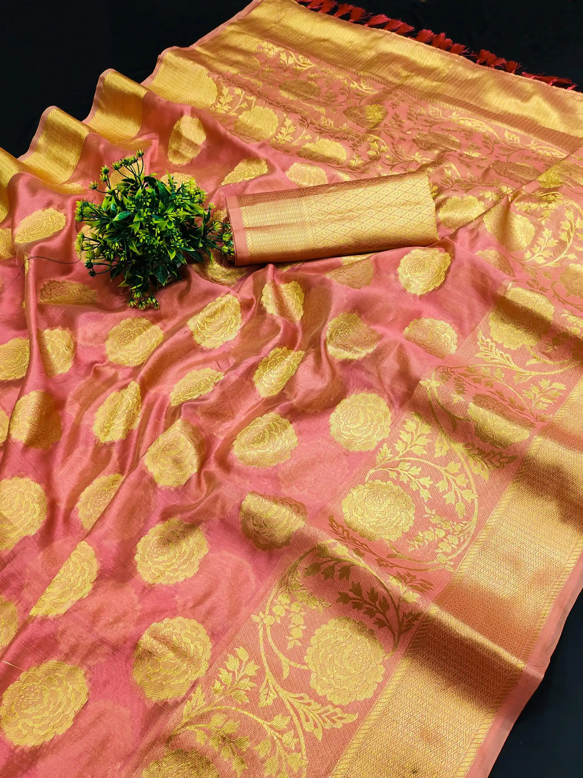 MB™️ 3225 Pink Color Pure Organza Gold Zari Weaving Silk Saree Casual, Wedding, Party Wear, Festival, Events Etc. Expected Delivery 4-6 Working Days @1499/- | Sarees, Bollywood Sarees, Creative Sarees, Designer Sarees, Embroidered Sarees, Ethnic Saree, Modern Digital sarees, Party Wear Sarees