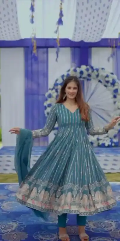 NSR 756 Blue Color Faux Georgette Embroidery Work With Full Sleeve Sharara Suit Casual, Wedding, Party, Festive, Events Etc. Delivery 4-6 Working Days 2199/ | Jump Suits, Salwar suit, Designer Suits, Casual Suits, Creative suits, Palazzo Suits, Party Wear Suits, Patiala Suits, Straight Suits