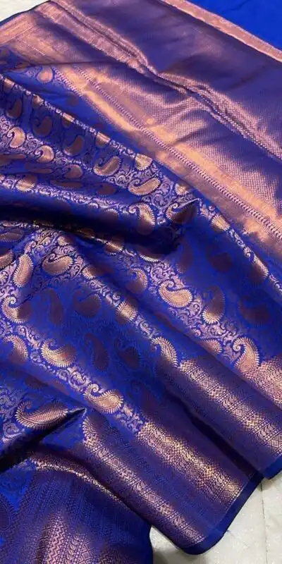 MS 252 Royal Blue Color Soft Lichi Silk Border And Rich Pallu Saree Casual, Party Wear, Wedding, Events, Etc. Expected Delivery 4-6 Working Days 1449/- | Sarees, Bollywood Sarees, Creative Sarees, Designer Sarees, Embroidered Sarees, Ethnic Saree, Modern Digital sarees, Party Wear Sarees