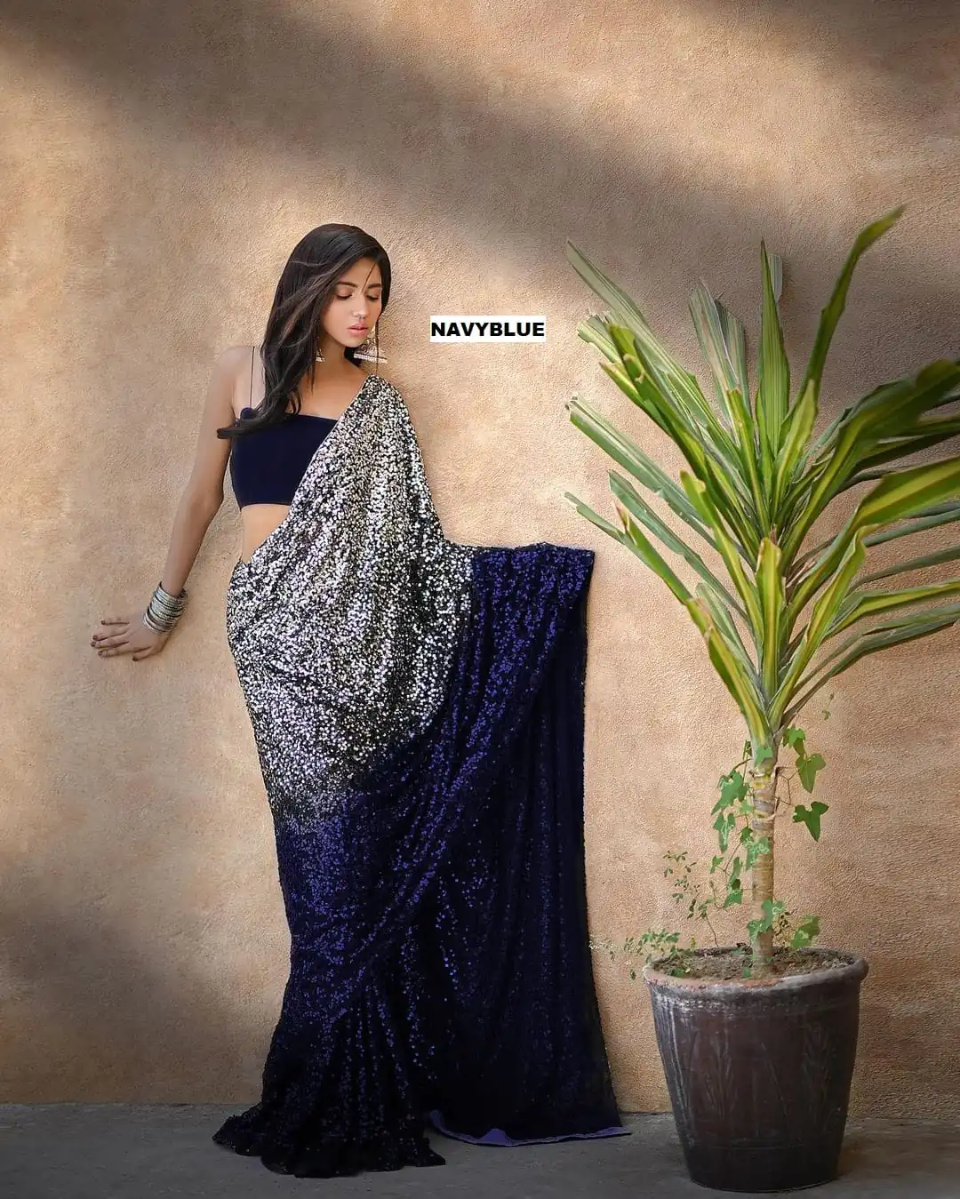 DF 3367 Navy Blue Color Heavy 60 Gram Georgette Sequins Work Saree Casual, Party Wear, Wedding, Events Etc Expected.4-6 Working Days 1750/- | Sarees, Bollywood Sarees, Creative Sarees, Designer Sarees, Embroidered Sarees, Ethnic Saree, Modern Digital sarees, Party Wear Sarees