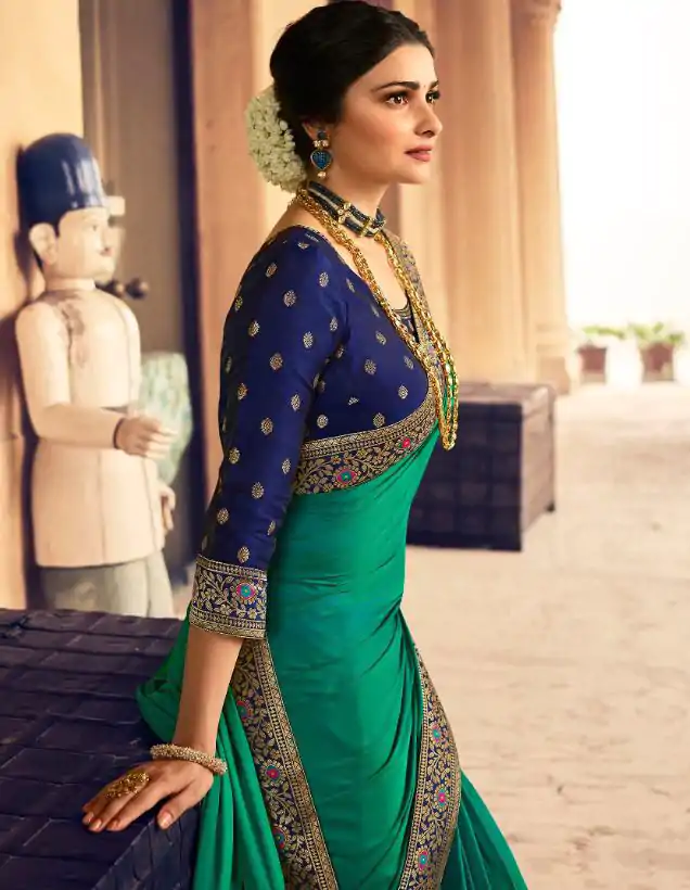 JR  TANVI Rama Green Saree : Premium Sana Silk With Beautiful Jacquard Lace Blouse : Heavy Jacquard Fabrics  Daily, Casual, Festive @1549/- | Sarees, Bollywood Sarees, Creative Sarees, Designer Sarees, Embroidered Sarees, Ethnic Saree, Modern Digital sarees, Party Wear Sarees