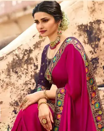 JR  TANVI Rani Pink Saree : Premium Sana Silk With Beautiful Jacquard Lace Blouse : Heavy Jacquard Fabrics  Daily, Casual, Festive @1549/- | Sarees, Bollywood Sarees, Creative Sarees, Designer Sarees, Embroidered Sarees, Ethnic Saree, Modern Digital sarees, Party Wear Sarees