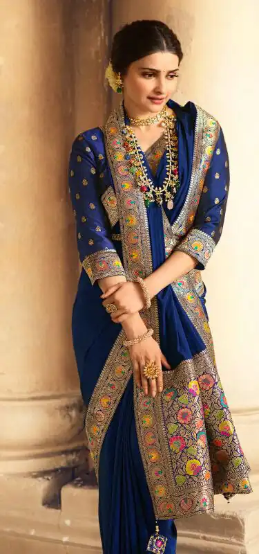 Exemplary Dark Green Saree : Georgette Work : Digital Print With Heavy Embroidered Lace Border Blouse : Banglori Silk Daily, Casual, Festive @1899/- | Sarees, Bollywood Sarees, Creative Sarees, Designer Sarees, Embroidered Sarees, Ethnic Saree, Modern Digital sarees, Party Wear Sarees